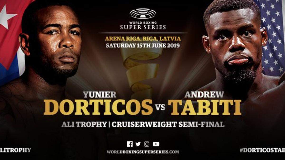 YUNIER DORTICOS enfrenta el 15 de junio a Andrew Tabiti.