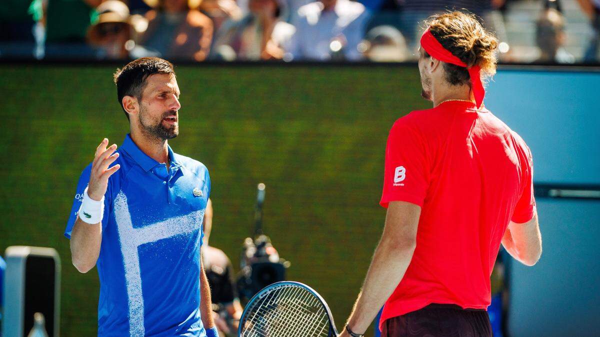 El partido entre Novak Djokovic (izq.) y Alexander Zverev supone un remake de la semifinal del Abierto de Australia disputada el pasado mes de enero.