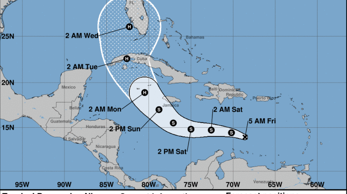 Se forma depresión tropical nueve y los expertos pronostican que se convertirá en el huracán Hermine.