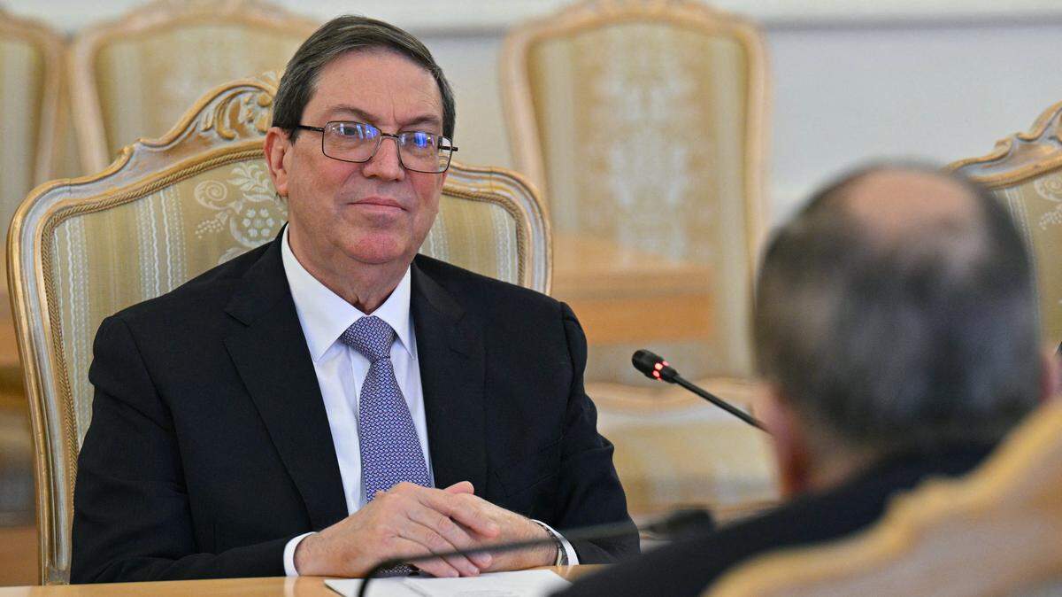 Russian Foreign Minister Sergei Lavrov meets with Cuba's Foreign Minister Bruno Rodriguez in Moscow on February 18, 2026. (Photo by HECTOR RETAMAL / POOL / AFP via Getty Images)