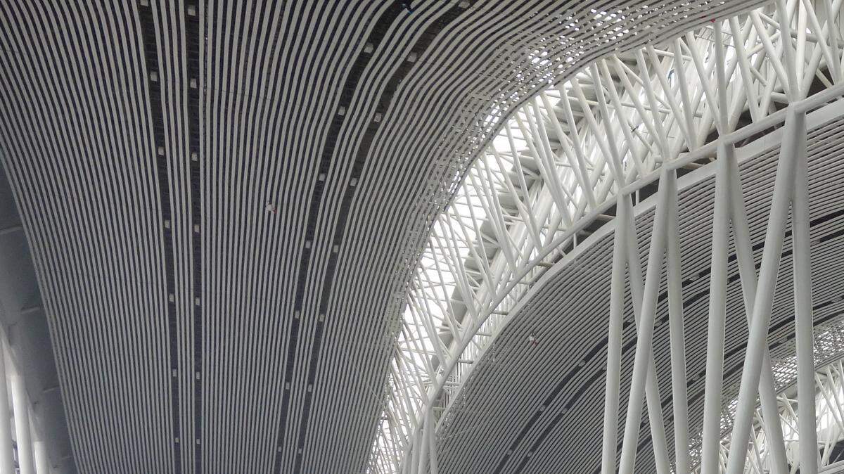 Imagen del interior del aeropuerto de Changsha, en China. 