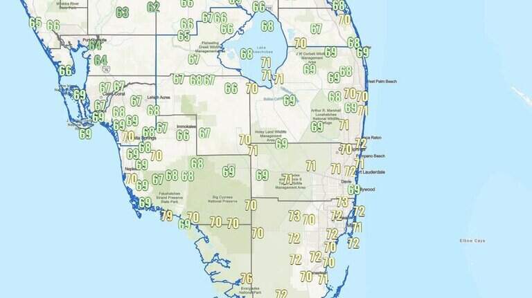 Primer frente frío deja un amanecer más fresco en el sur de Florida