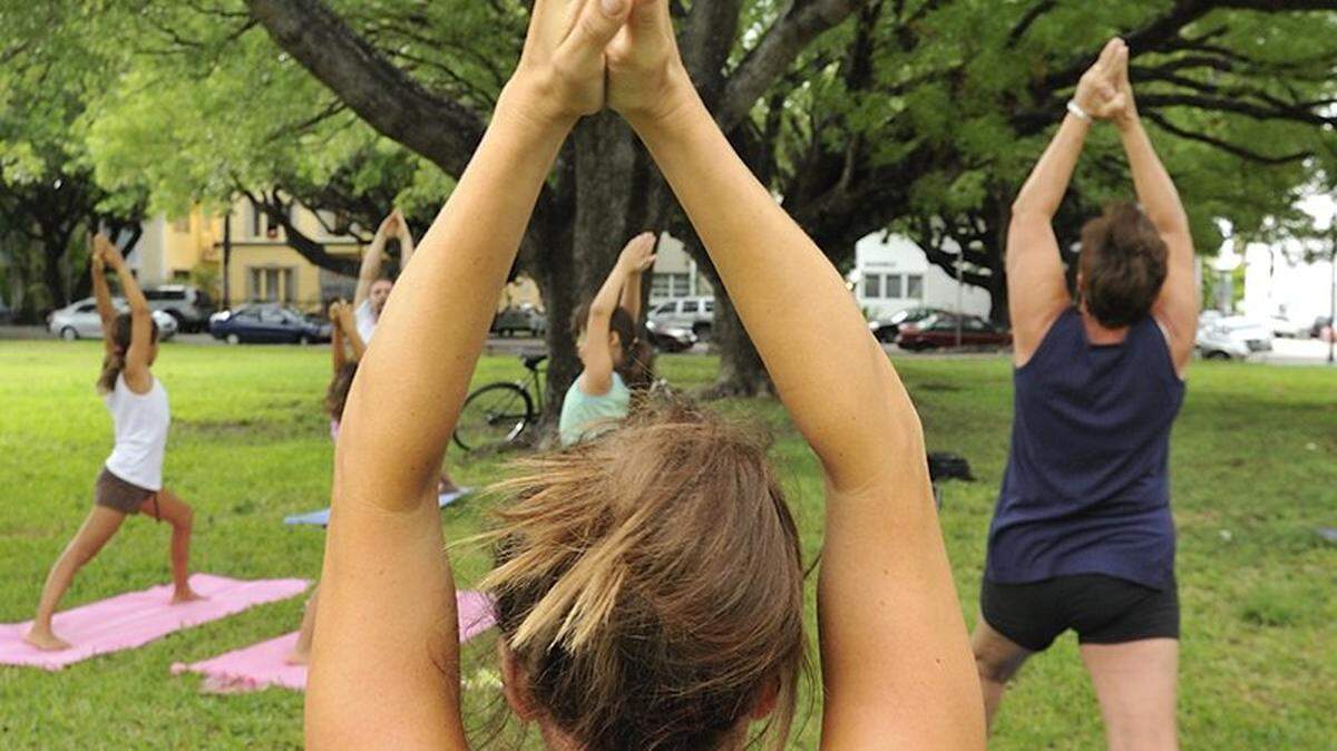 Yoga in the park will be one of the many events offered to relieve COVID stress at the Homestead health fair on April 10.