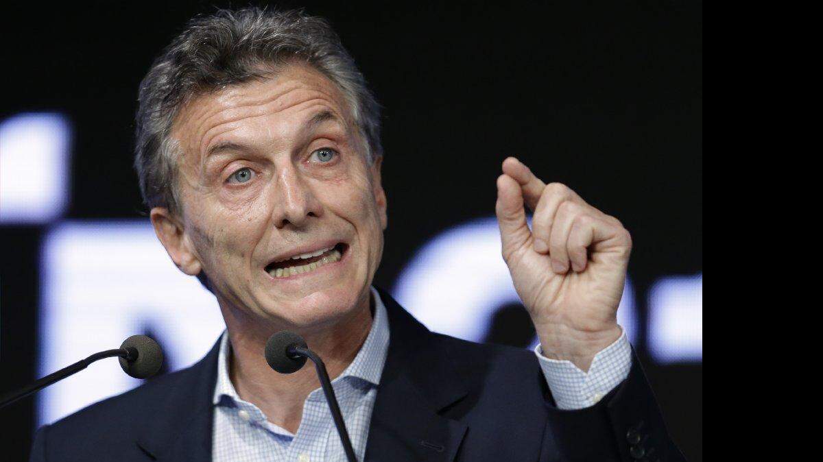 El presidente Argentino, Mauricio Macri.