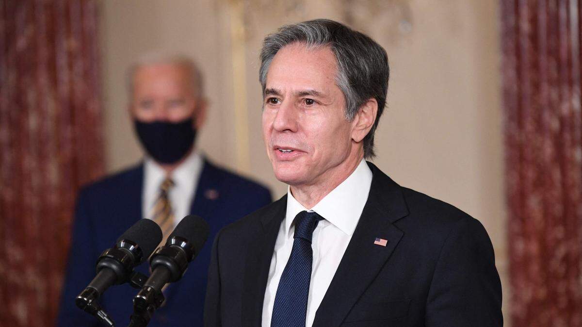 Foto de archivo. El jefe de la diplomacia estadounidense, Antony Blinken, prometió este martes al líder opositor venezolano Juan Guaidó, a quien Washington considera presidente interino de Venezuela, el apoyo del Gobierno de Joe Biden para “presionar” hacia una “transición pacífica”.