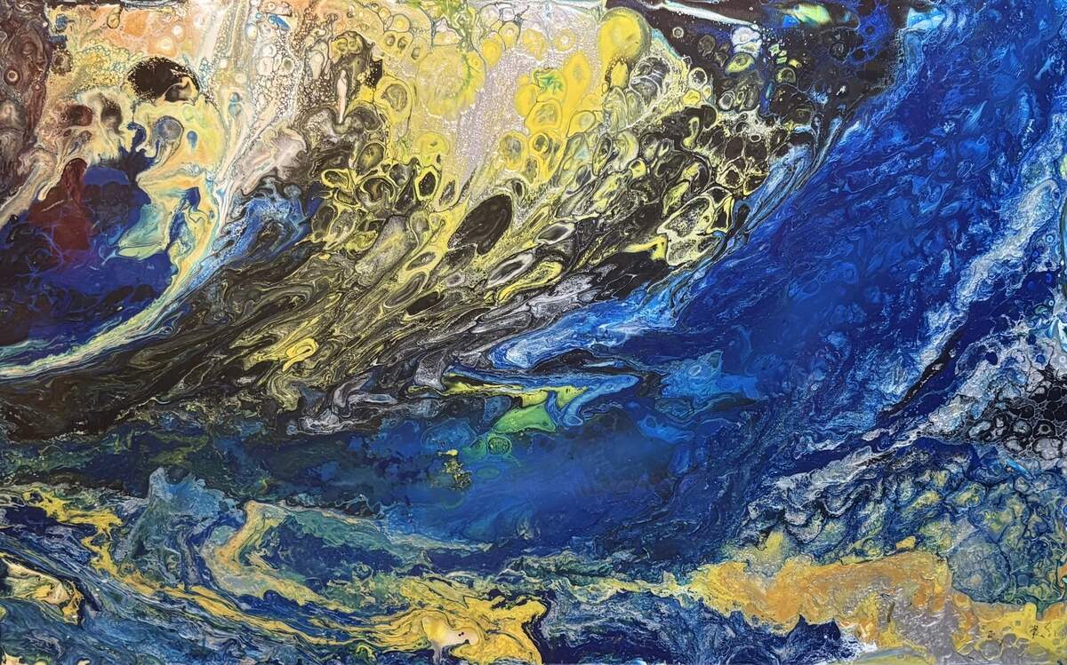 ‘Sin título’, 2015, acrílico sobre lienzo, 48 x 30 pulgadas.