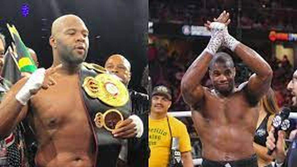A sus 90 años, Don King prepara este evento encabezado por el choque de peso pesado de la Asociación Mundial del Boxeo, donde el campeón “regular’’ Trevor Bryan defenderá su faja contra el contendiente número uno Daniel DuBois (der.).