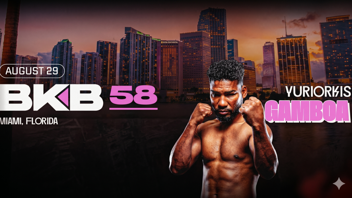 El Ciclón va a soplar en varios frentes. Yuriorkis Gamboa ya tiene fecha para su debut en BKB