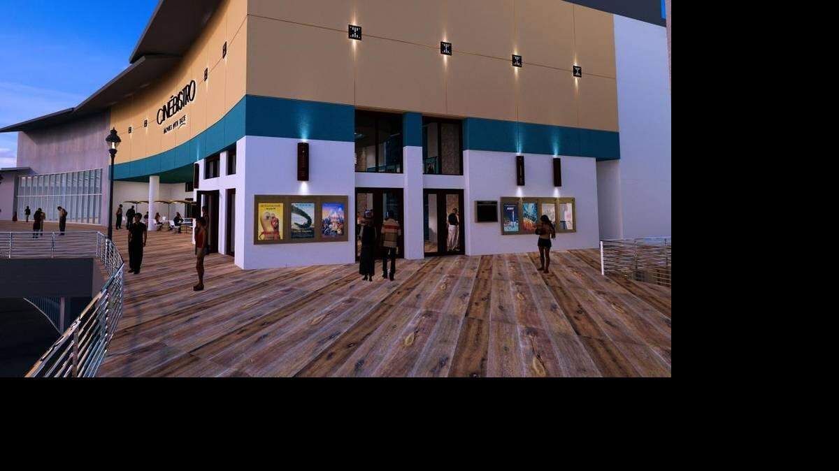 Representación arquitectónica del Cinebistro de siete pantallas en CityPlace Doral, que abrirá sus puertas el 17 de marzo.