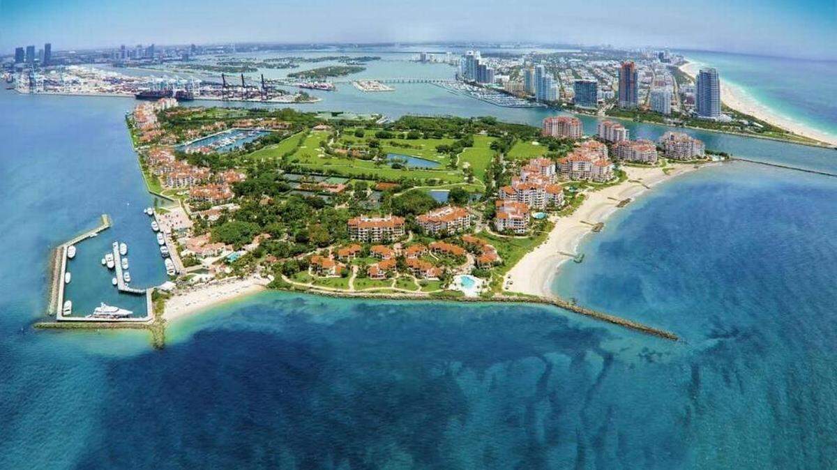 Seventeen Fisher Island residents sued the Fisher Island Community Association on Friday. Above: A photo of Fisher Island.