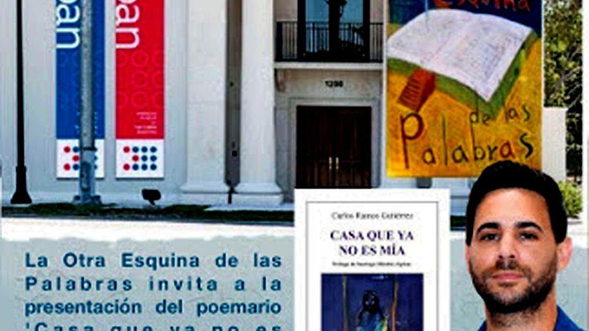 Presentación del poemario “Casa que ya no es mía” de Carlos Ramos Gutiérrez en el Museo de la Diáspora Cubana.