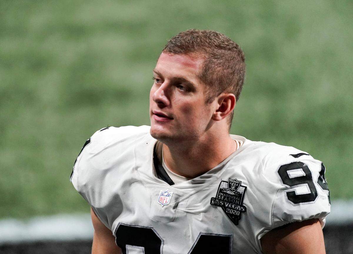 Las Vegas Raiders defensive end Carl Nassib masde groundbreaking history this week in coming out as the first openly gay, active player in the NFL.