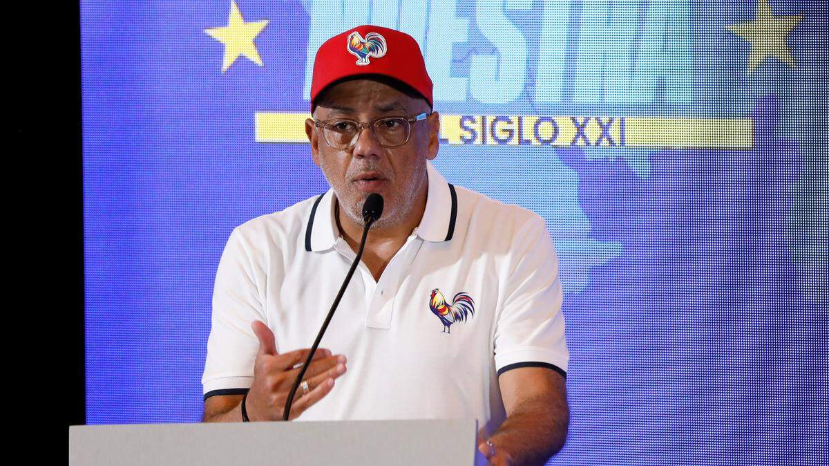 Foto de archivo. El jefe del Parlamento de Venezuela Jorge Rodríguez habla habla en una conferencia de prensa el 28 de junio de 2024 en Caracas.