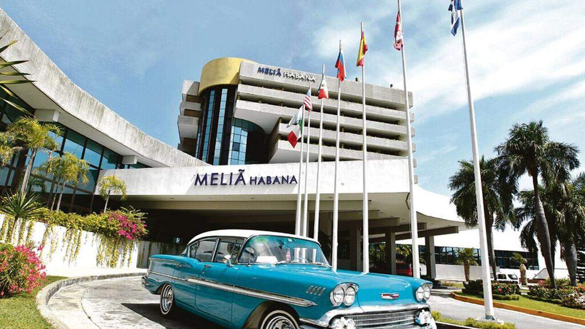 Hotel Meliá en la capital de Cuba.