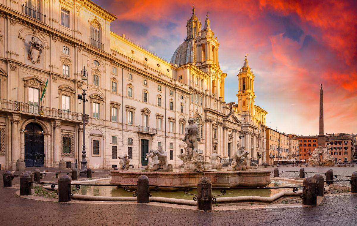 Plaza Navona, Roma, Italia.