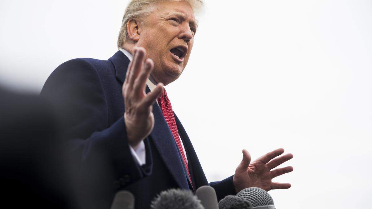 El presidente Trump se dirige a la prensa el 9 de noviembre del 2018 en la Casa Blanca.