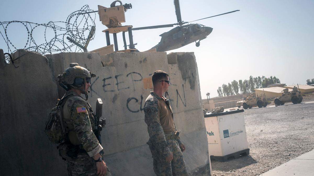 Soldados estadounidenses en la provincia de Helmand, Afganistán.