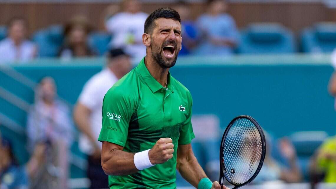 Filudo como una navaja y certero como un halcón, Djokovic gana y hace historia en el Miami Open