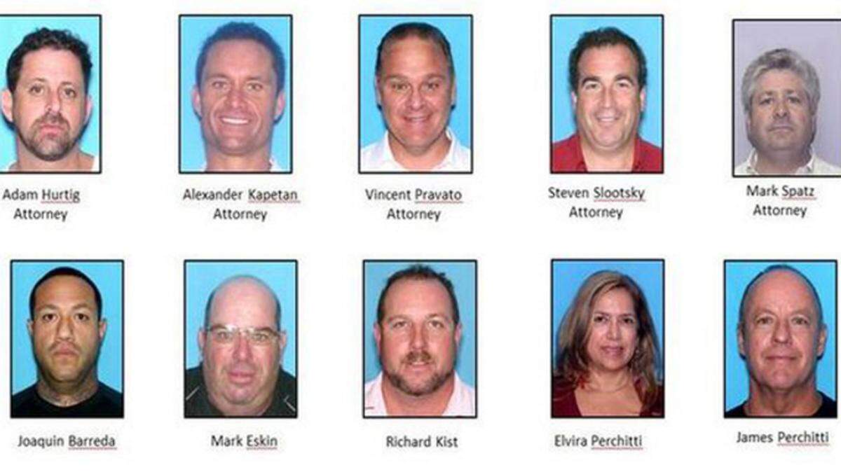 Cinco abogados del sur de la Florida y cinco de sus cómplices fueron arrestados a principios de este mes.