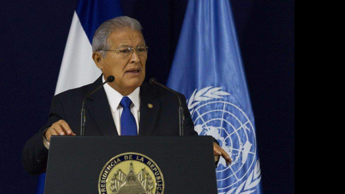El presidente Salvador Sánchez Cerén