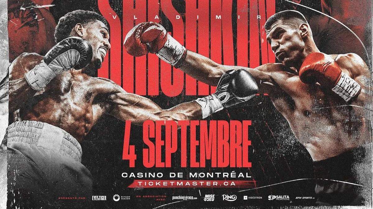 El invicto cubano Osley Iglesias (izq.) enfrenta al peligroso ruso Vladimir Shishkin el 4 de septiembre en una eliminatoria por el puesto de retador obligatorio al título de Saúl Canelo Álvarez.