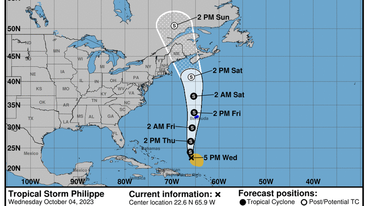 La tormenta Philippe podría azotar Maine con intensas lluvias, fuertes vientos y marejadas ciclónicas.