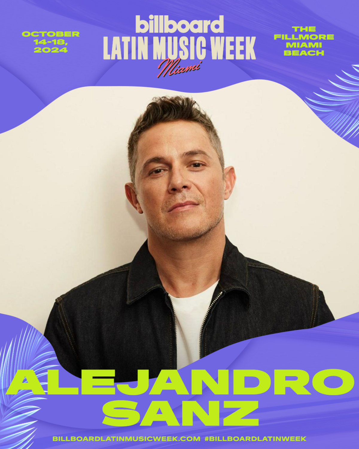 Alejandro Sanz se unirá al elenco de talentos legendarios en la Semana de la Música Latina Billboard 2024