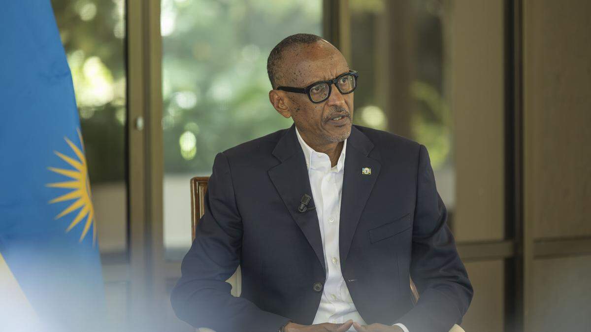 El presidente de Ruanda, Paul Kagamé, elegido el año pasado para un cuarto mandato con el 99.18% de los votos, es acusado por sus detractores de silenciar a toda oposición. Foto de archivo del 5 de septiembre de 2024.