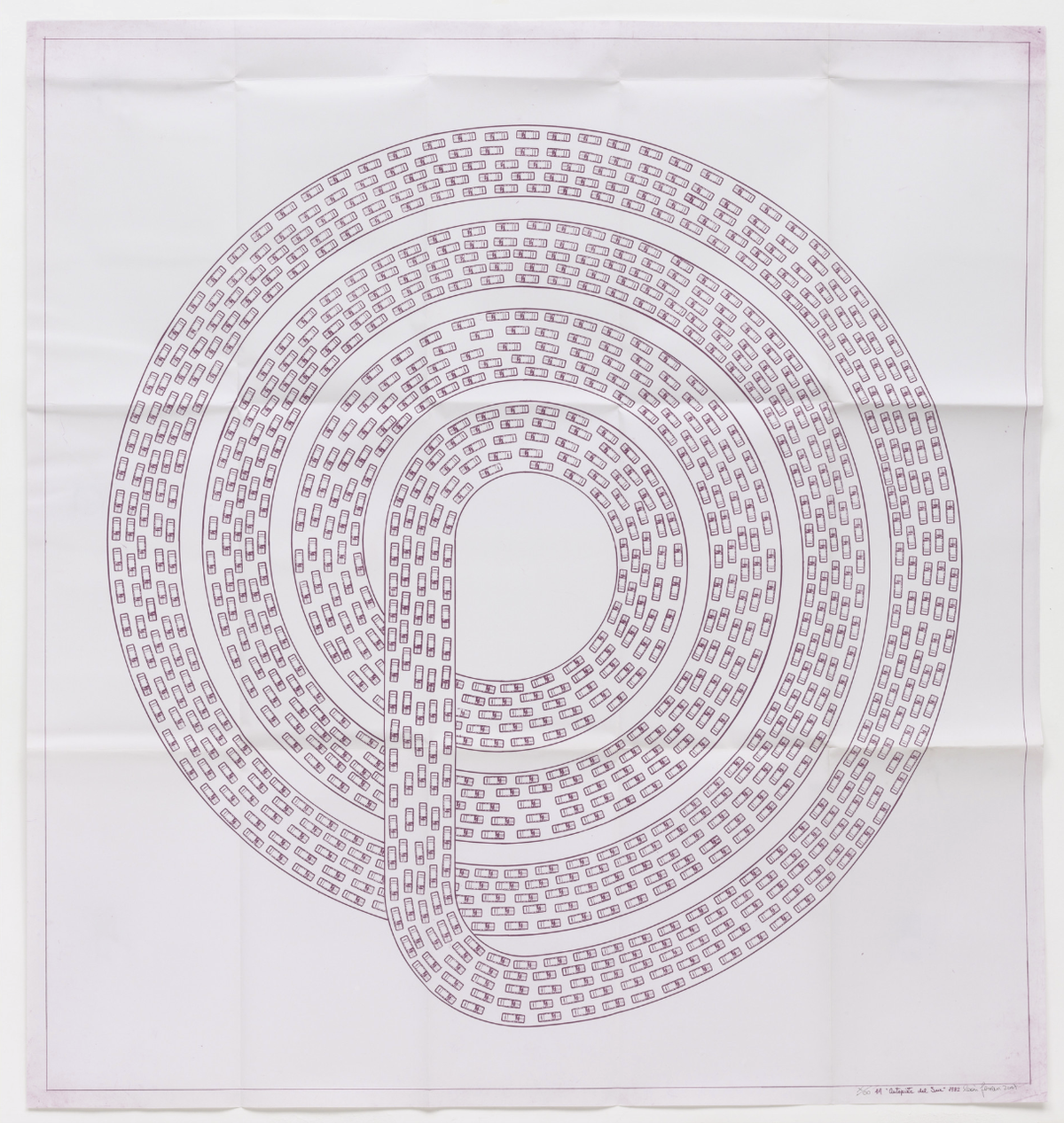 ‘Autopista del Sur’, 1982, heliogrfía, 39 x 39 pulgadas.
