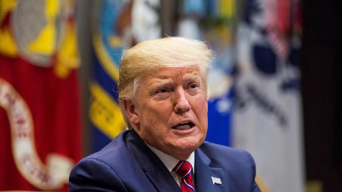 El presidente de Estados Unidos, Donald Trump, en un evento en la Casa Blanca, en Washington.