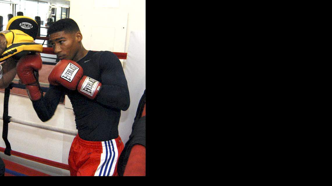 YURIORKIS GAMBOA durante una sesión de entrenamiento en Miami.