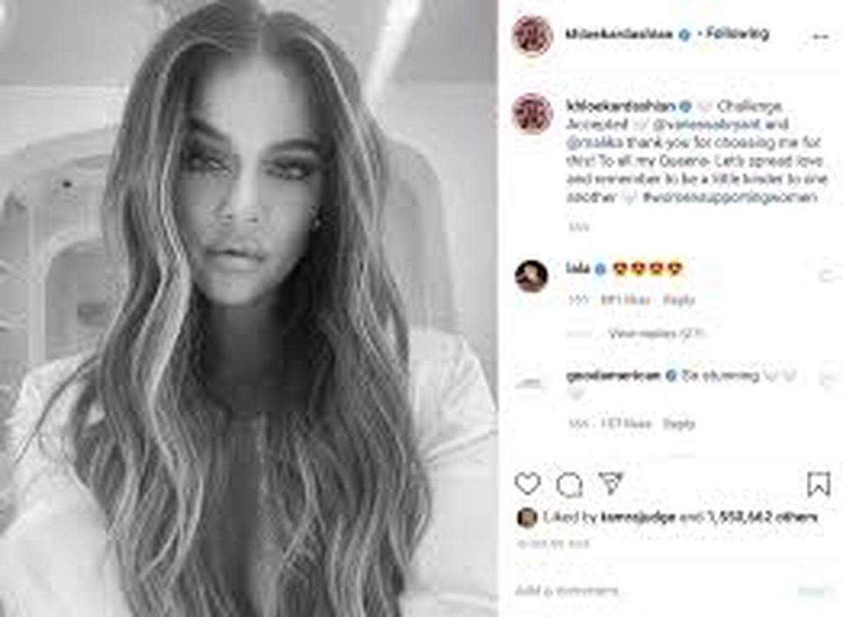 Publicación de Kloe Kardashian en Instagram.