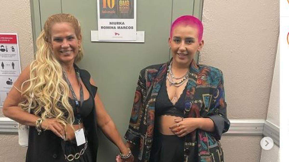 Niurka Marcos y su hija Romina.
