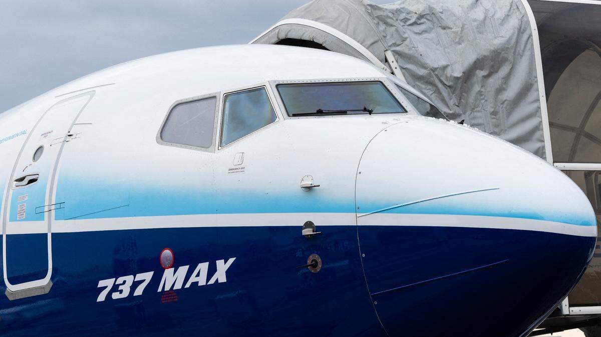 File photo dated June 18, 2023 - The Boeing 737 MAX is the fourth generation of the Boeing 737, a narrow-body airliner manufactured by Boeing Commercial Airplanes a division of American company Boeing. It succeeds the Boeing 737 Next Generation and competes with the Airbus A320neo family. The new series was announced on August 30, 2011. Le Bourget, France, June 18, 2023. The US Department of Justice (DoJ) has confirmed the opening of a criminal investigation into Boeing. The negligence at the origin of the accident during the Alaska Airlines flight could call into question the agreement reached in 2021 with the American justice system, which allowed Boeing to escape a trial for the crashes of 2018 and 2019. Photo by Thomas Arnoux/Abaca/Sipa USA