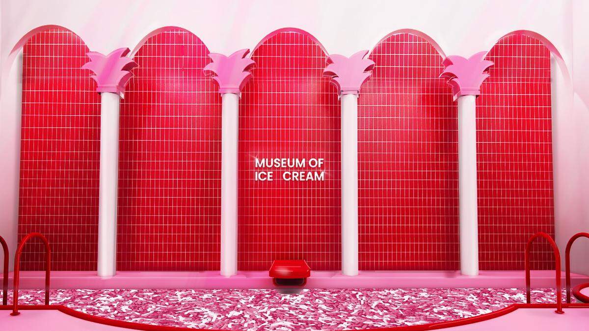 La Piscina Inflable o “Sprinkle Pool” es una de las grandes atracciones del Museum of Ice Cream (MOIC) en el Miami Worldcenater.