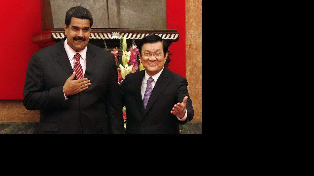 El presidente venezolano, Nicolás Maduro, y su homólogo vietnamita, Truong Tan Sang.
