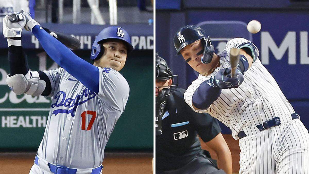 Shohei Ohtani (izq.) y Aaron Judge parten como favoritos para repartirse este año los premios de Jugador Más Valioso en ambas ligas.