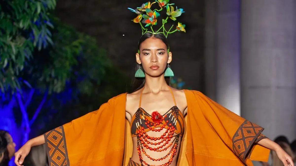Vestido de Lizeth Asháninka.