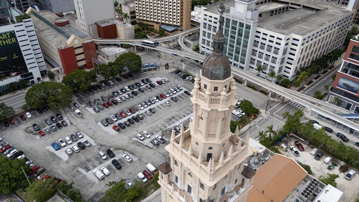 Posible ubicación de la biblioteca presidencial propuesta por el presidente Trump en el Miami Dade College, en Miami, Florida, el martes 23 de septiembre de 2025.