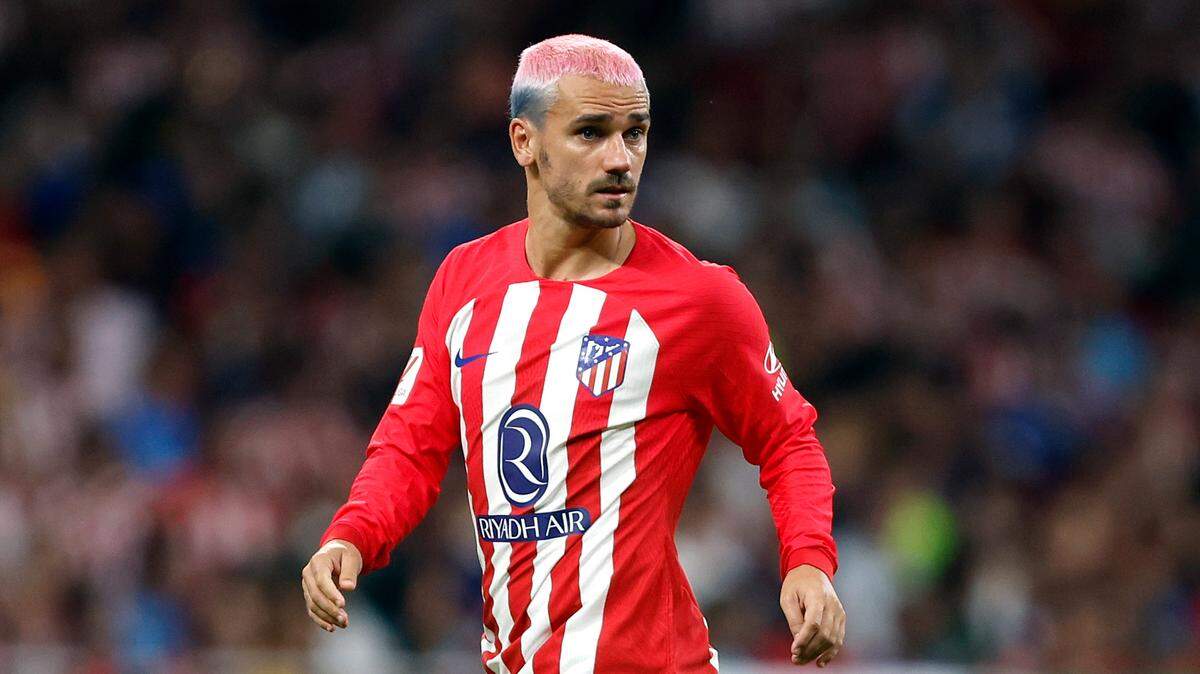 El jugador del Atléticos de Madrid Antoine Griezmann durante el partido contra Granada, celebrado el 14 de agosto de 2023 en el Estadio Civitas Metropolitano de Madrid, España.  