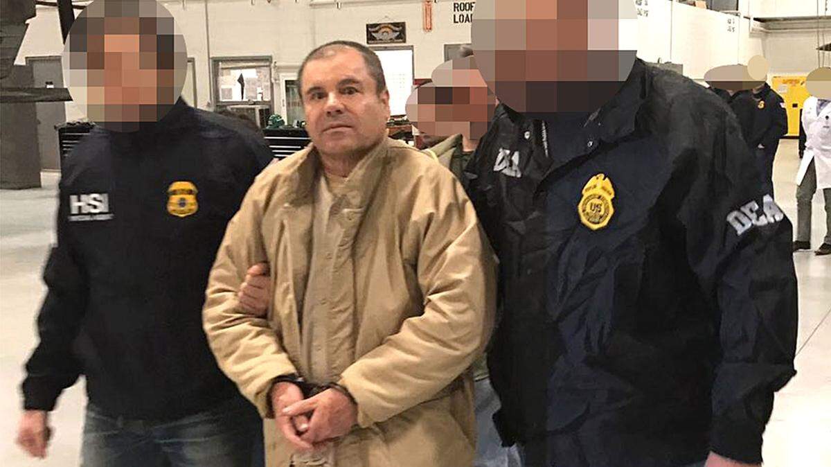 El Chapo cuando era extraditado a Estados Unidos el 19 de enero del 2017.