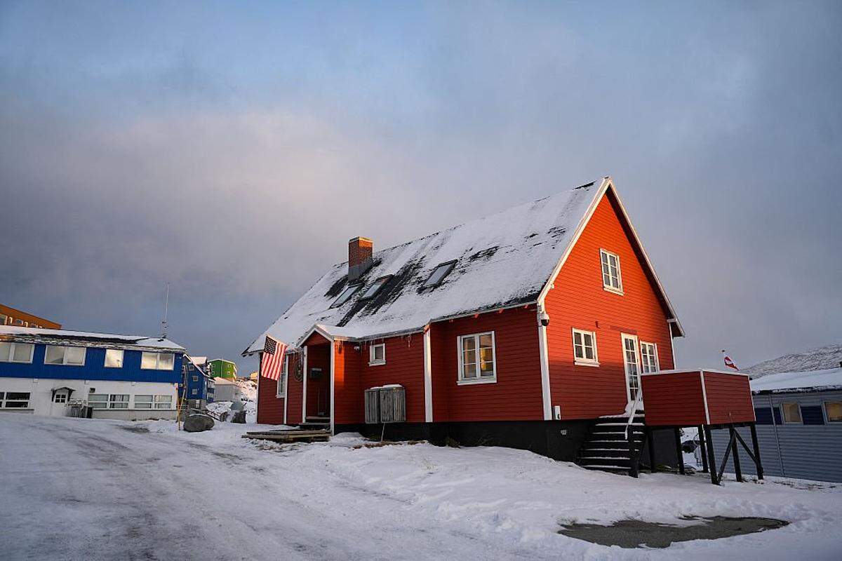 Consulado estadounidense en Nuuk, Groenlandia, fotografiado el 15 de enero de 2026.