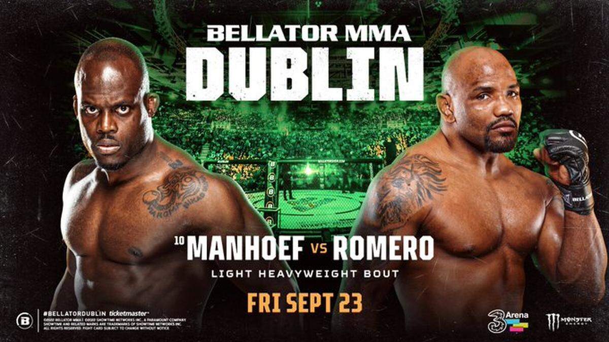 Aunque ya se sabía, Bellator oficializó la pelea de choque de peso semipesado que enfrentará a Yoel Romero contra Melvin Manhoef en el evento que tendrá lugar en Dublín, Irlanda, el viernes 23 de septiembre