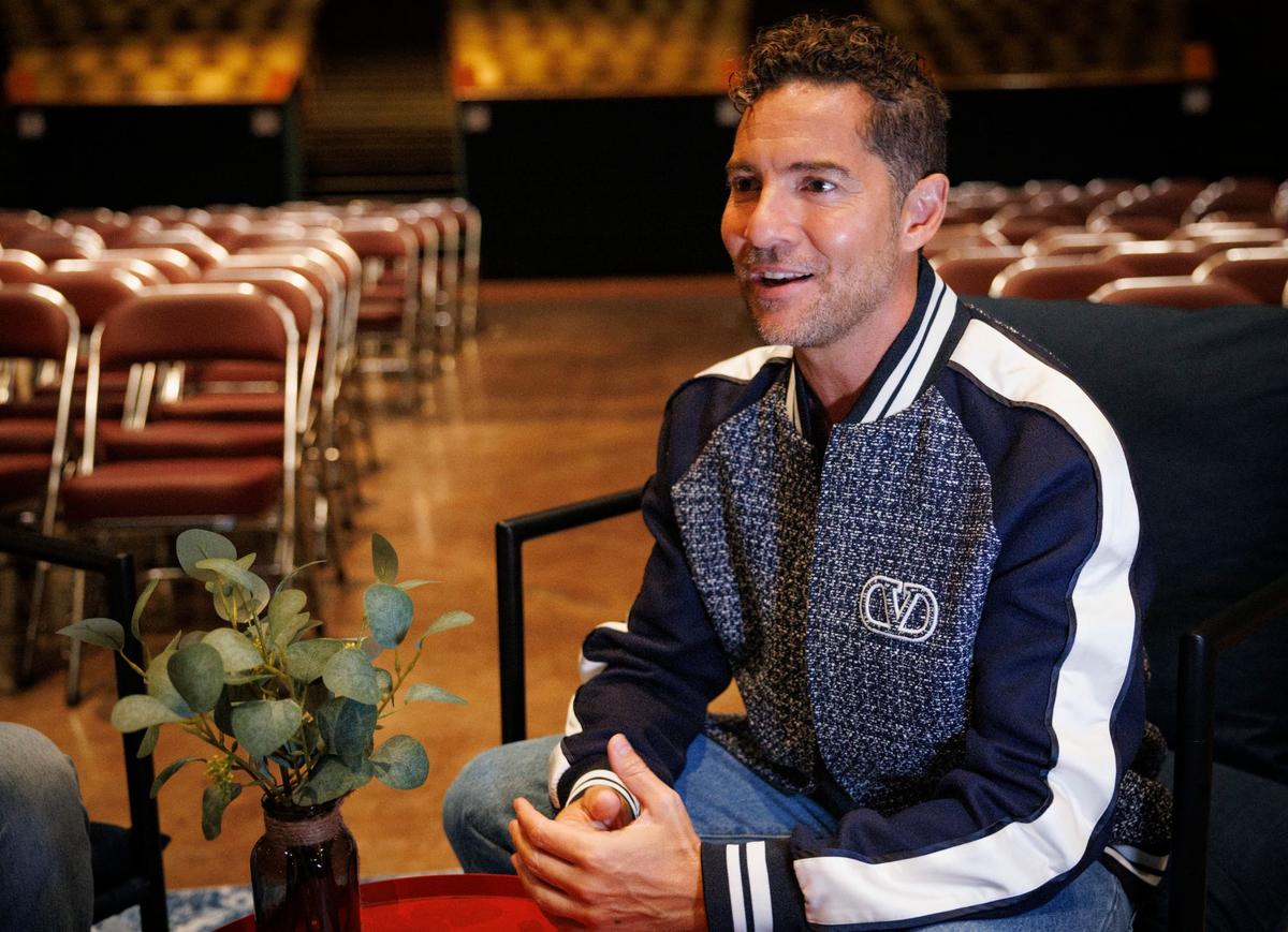 David Bisbal, Spanish mega pop star, talks during an interview on Tuesday, Sept. 10, 2024, at James L. Night Center.