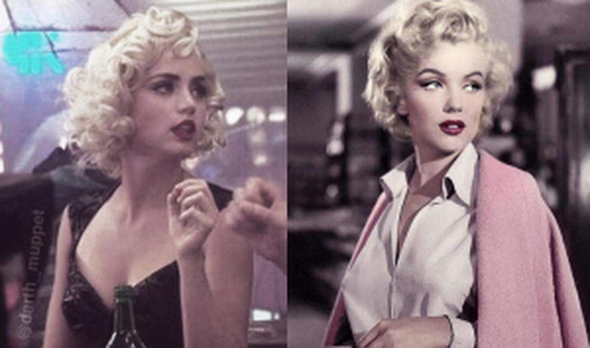 Ana de Armas comienza interpretando a Norma Jean antes de convertirse en una leyenda.