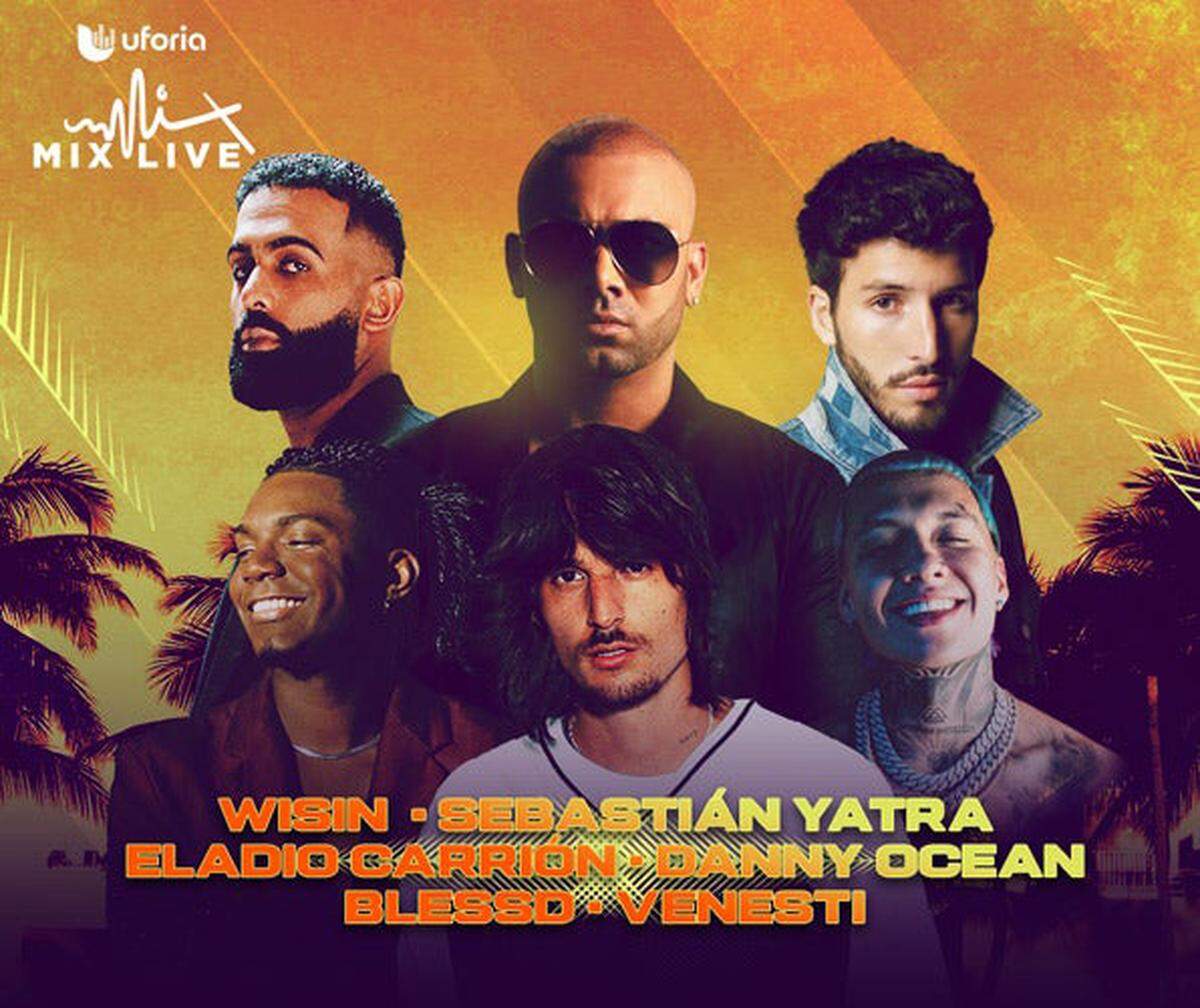 Uforia Mix Live con Wisin, Sebastián Yatra, Eladio Carrion, Danny Ocean, Blessd, Venesti, en el Kaseya Center.