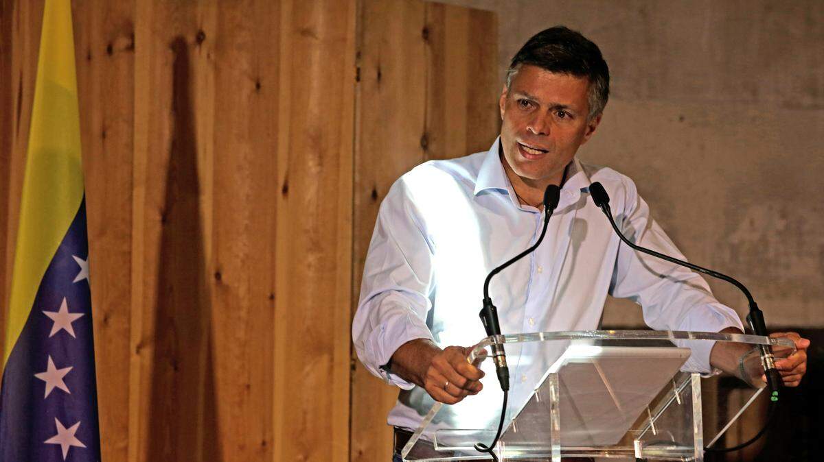El líder político Leopoldo López ofrece una rueda de prensa en el Espacio Gobernador, a 16 de julio de 2021, en Madrid (España). Cézaro De Luca / Europa Press (Foto de ARCHIVO)
