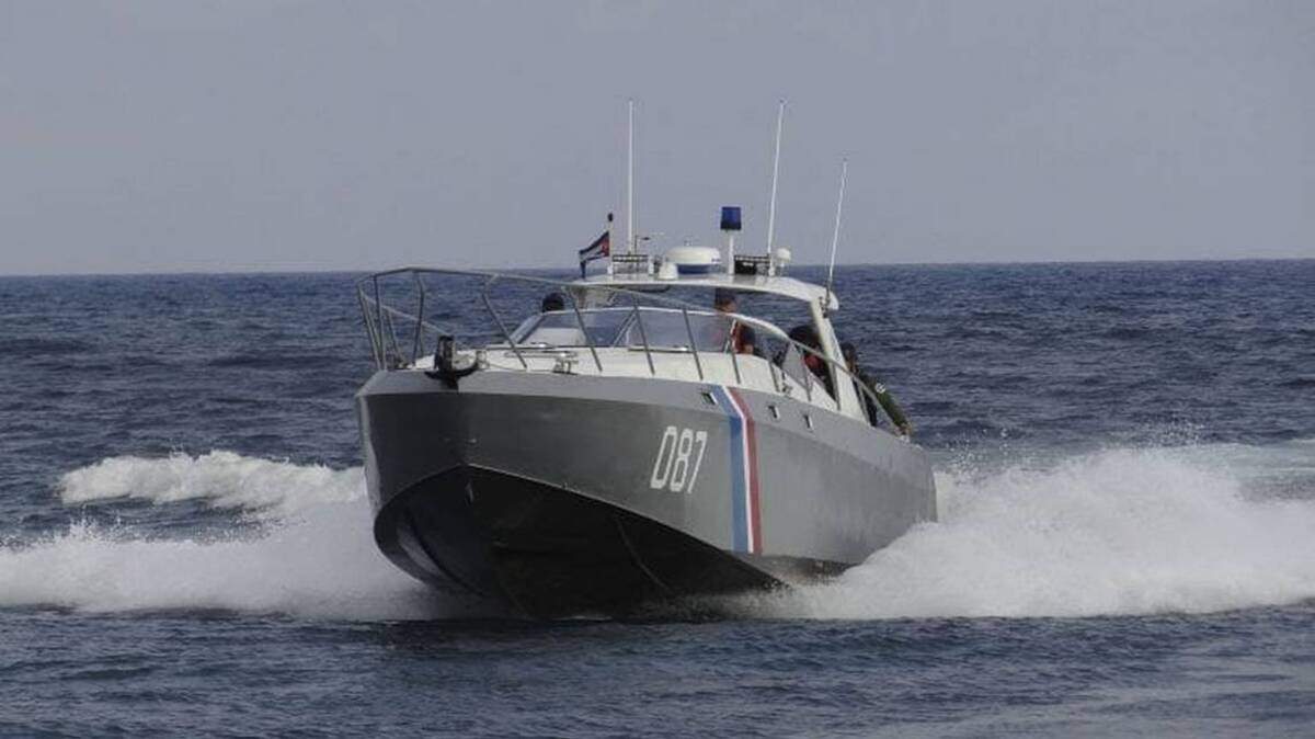 Embarcación de guardafronteras de Cuba.