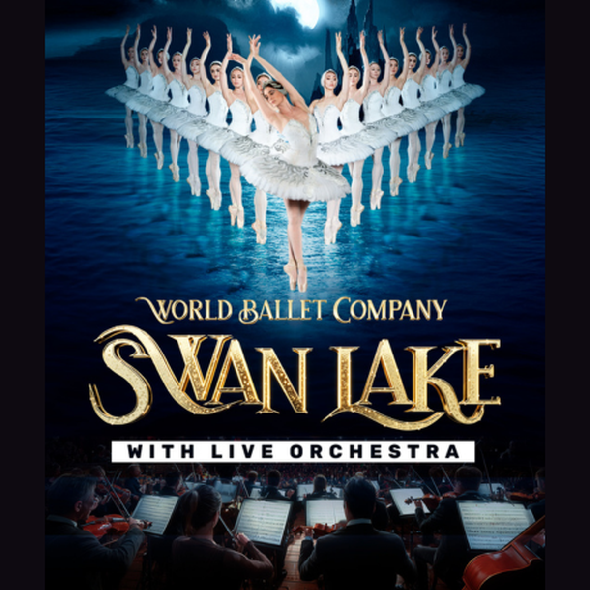 World Ballet Company presenta “El Lago de los cisnes” con orquesta en vivo en el Moss Cultural Arts Center.