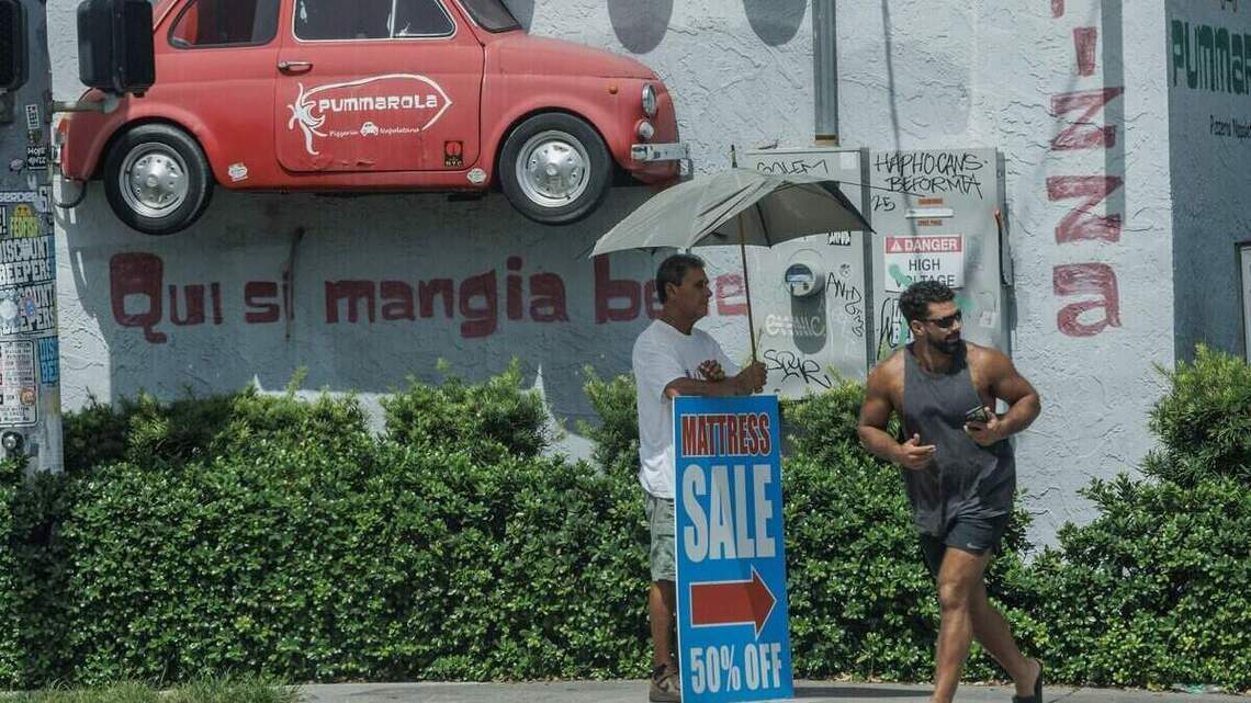 Miami vuelve a sufrir calor extremo: la sensación térmica llegará hasta 112 grados